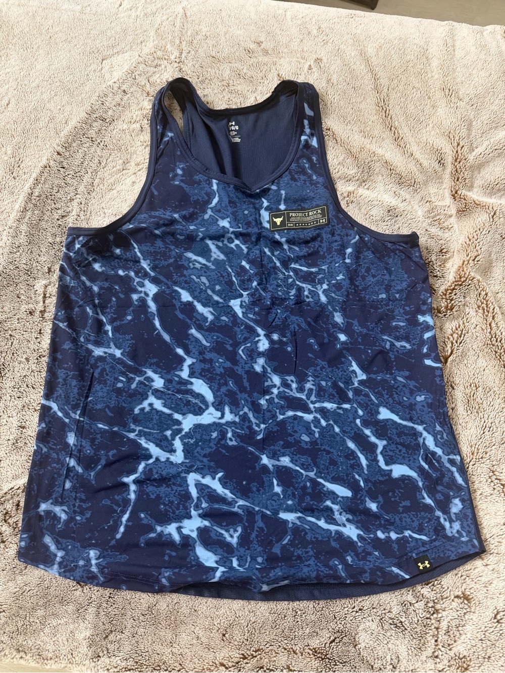 Under Armour Men’s Navy & Light Blue Marble Tank